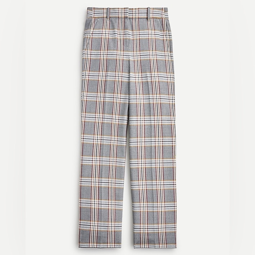 J. Crew Cropped Payton Plaid Pants
